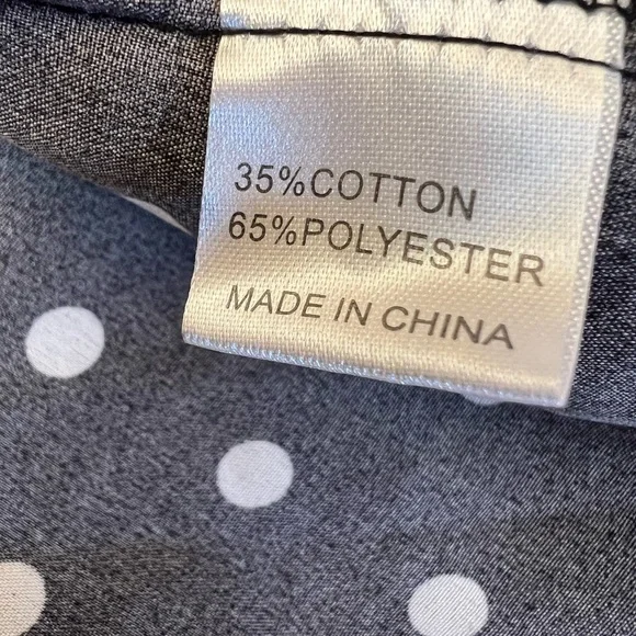 Missord Polka Dot Midi Dress 4X Cowl Neck Retro Pinup Wiggle Plus Size - Picture 6 of 7